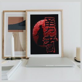 Póster Samurai Brave Warrior Bushido Glossy Poster