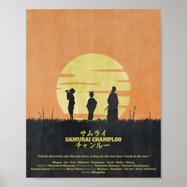 Póster Samurai Champloo Sun Rise (Frente)