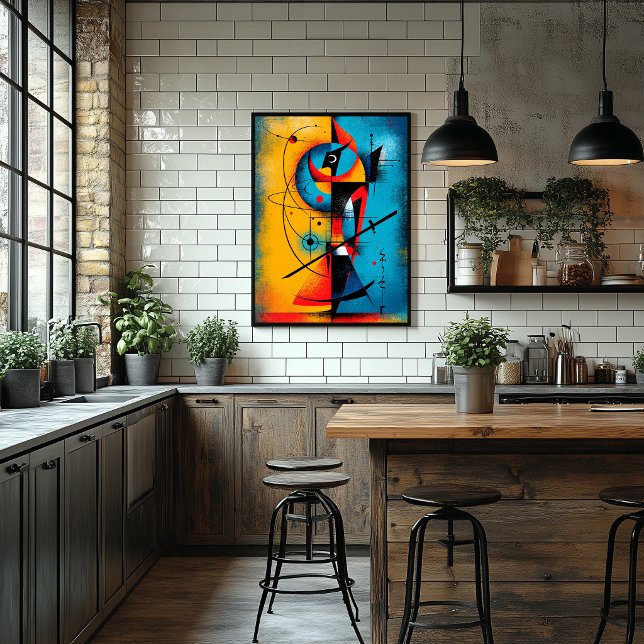 Póster Samurái Cósmico – Pared Geométrica Abstracta Moder (Subido por el creador)