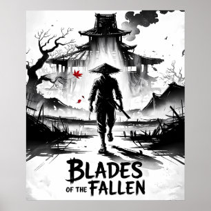 Póster Samurai de las ruinas de Ashen