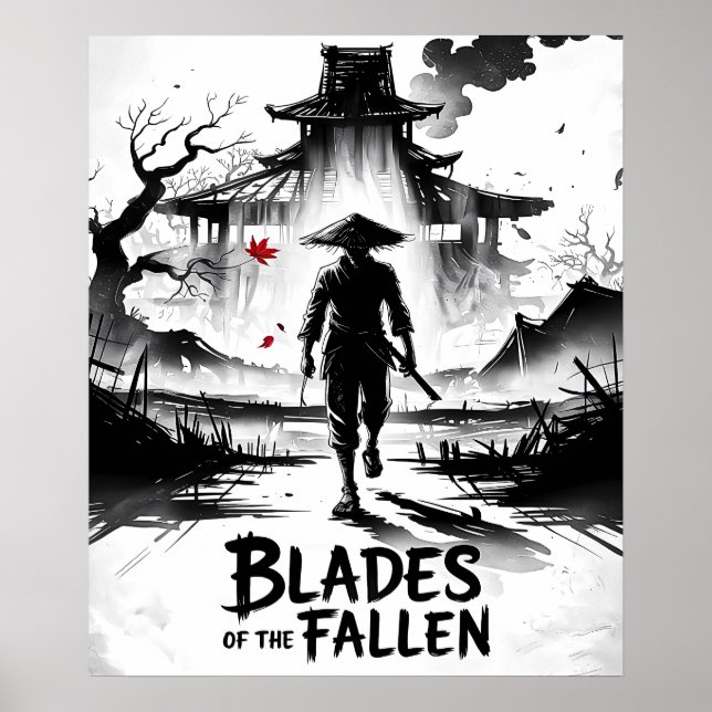 Póster Samurai de las ruinas de Ashen (Frente)