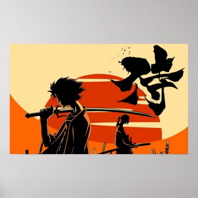 Póster Samurái del Atardecer Vin (Frente)