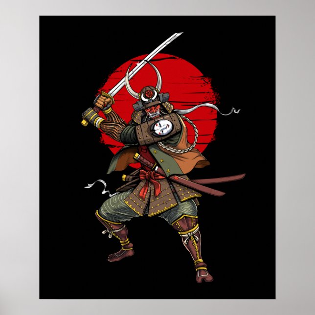 Póster Samurai Demon Oni (Frente)