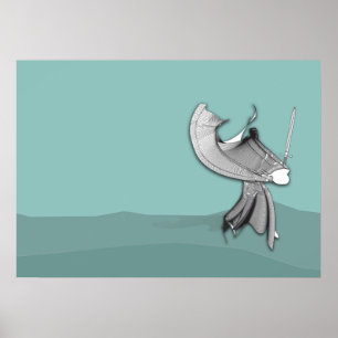 Póster Samurai digital