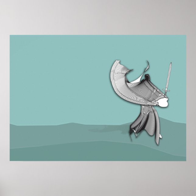 Póster Samurai digital (Frente)