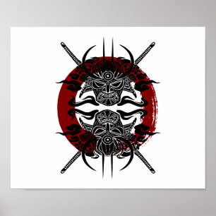 Póster Samurai Enso Circle