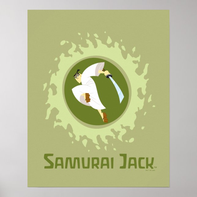 Póster Samurai Jack Leaping Graphic (Frente)