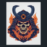 Póster Samurai Oni Skull<br><div class="desc">Samurai Oni Skull</div>