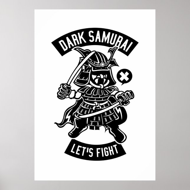 Póster Samurai oscuro (Frente)