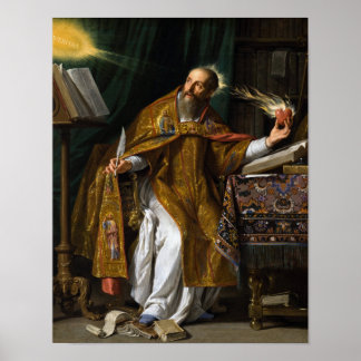 Póster San Agustín De Hippo - Philippe de Champaigne