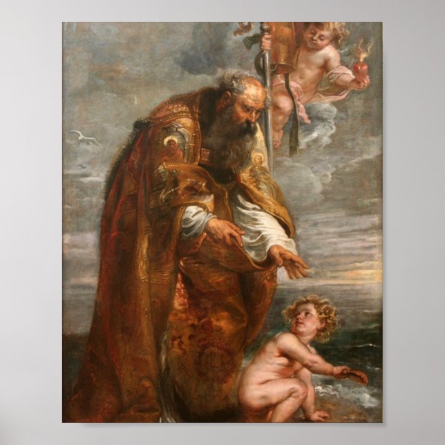 Póster San Agustín De Peter Paul Rubens (Frente)