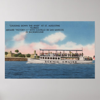 Póster San Agustín, Florida - Vista de la victoria