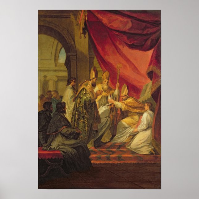 Póster San Agustín ordenado como Obispo (Frente)