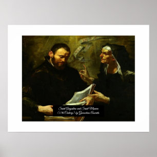 Póster San Agustín y Santa Mónica