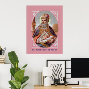Póster San Ambrosio de Milán (BEN 001)