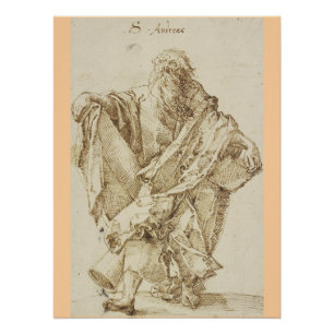 Póster San Andrés el Apóstol y el Patrono de Escocia