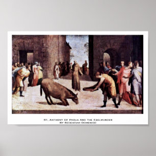 Póster San Antonio De Padua Y El Eselwunder