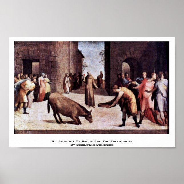 Póster San Antonio De Padua Y El Eselwunder (Frente)