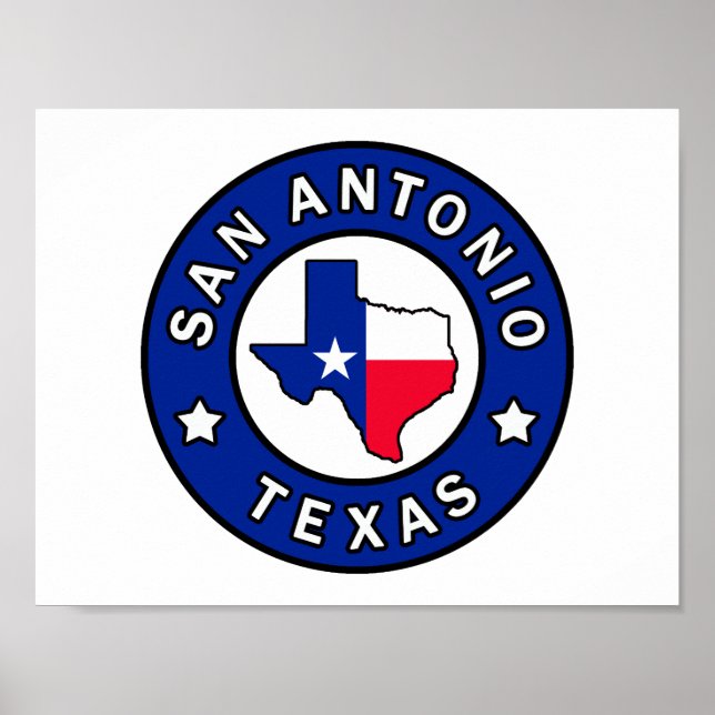 Póster San Antonio Texas (Frente)