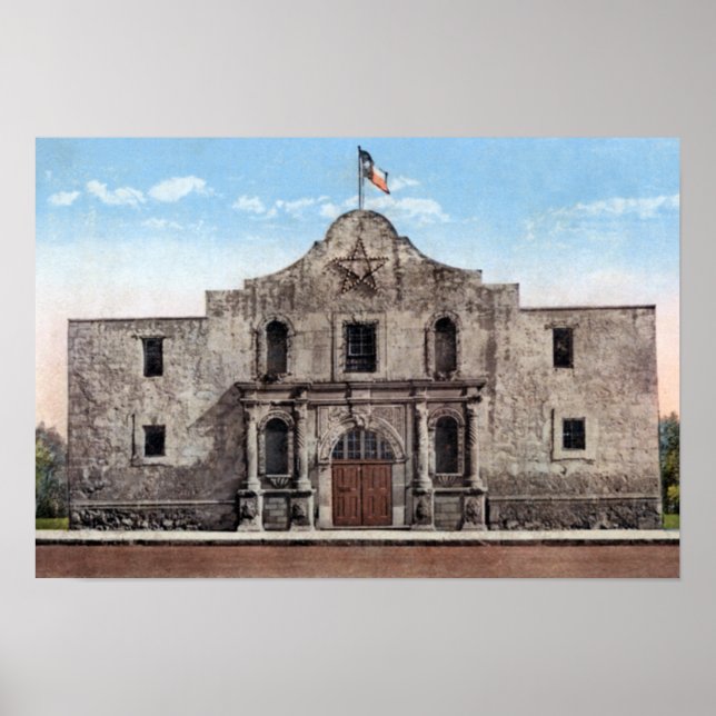 Póster San Antonio Texas el Álamo (Frente)
