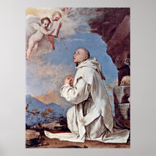 Póster San Bruno el cartusiano por Jusepe de Ribera