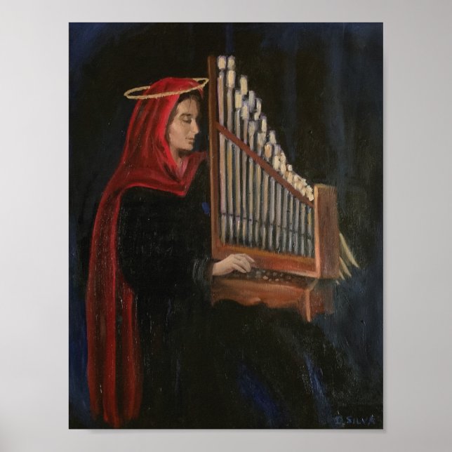 Póster San Cecilia en el órgano (Frente)