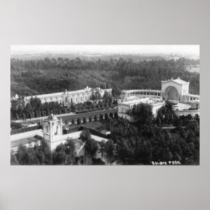 Póster San Diego, CA Vista del Parque Balboa Fotografía