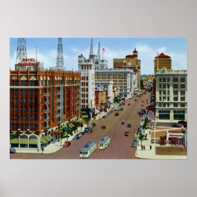 Póster San Diego California Broadway (Frente)