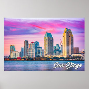Póster San Diego, California, Estados Unidos
