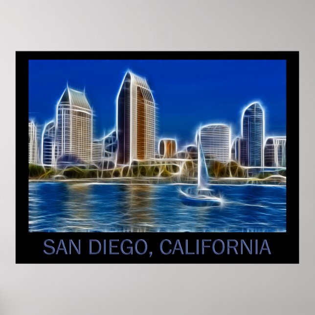 Póster San Diego, California (Estados Unidos de América) (Frente)