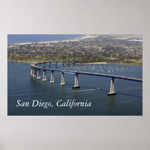 Póster San Diego Coronado Bridge Poster