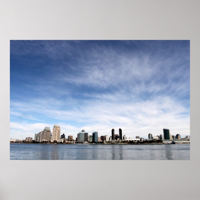 Póster San Diego Skyline (Frente)