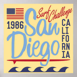 Póster San Diego Surf Challenge 1986