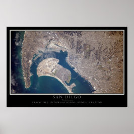 Póster San Diego visto desde el Poster de la Estación Esp