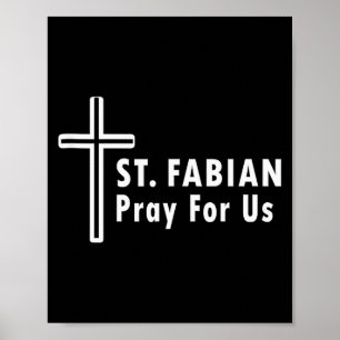 Póster San Fabian Reza Por Nosotros Patrocinio Oración Ca