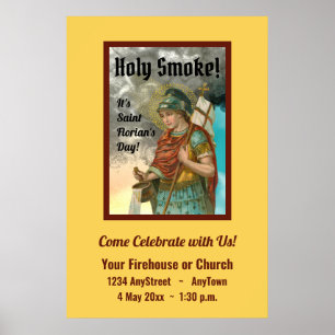 Póster San Floriano con Cubo (Humo; M 019)