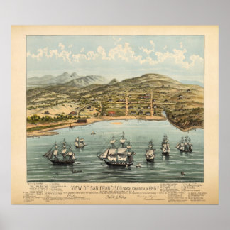 Póster San Francisco, 1847 (Bosqui) BigMapBlog.com