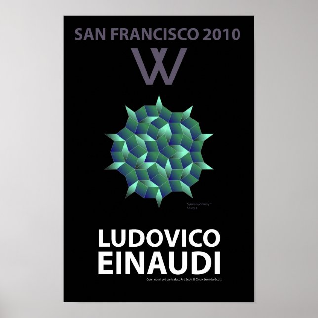 Póster San Francisco Bienvenido Poster de Ludovico Einaud (Frente)