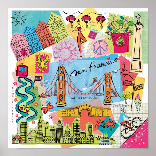 Póster San Francisco, California (Frente)