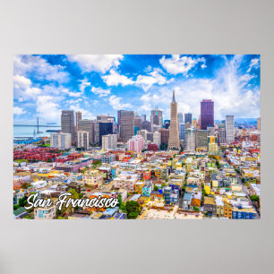 Póster San Francisco, California, Estados Unidos