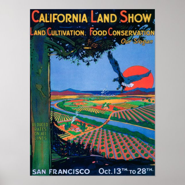 Póster San Francisco, California Land Show (Frente)