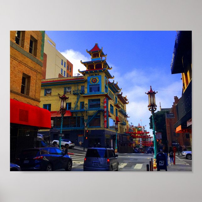 Póster San Francisco Chinatown #8 Poster (Frente)