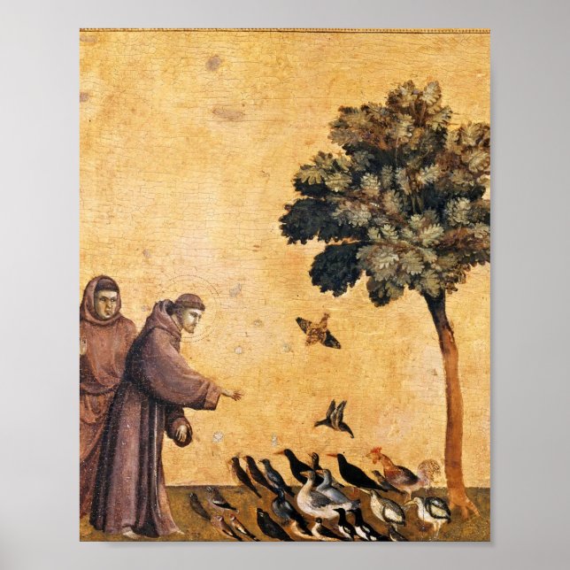 Póster San Francisco De Asís Predicando A Las Aves (Frente)