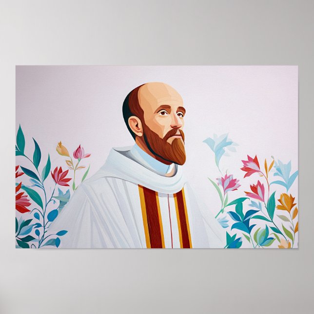 Póster San Francisco de Sales: Corazón suave de sabiduría (Frente)