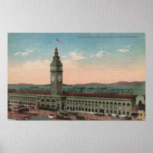 Póster San Francisco, edificio de la terminal de ferris d