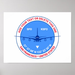 Póster San Francisco, EE.UU., Personalizable encantador