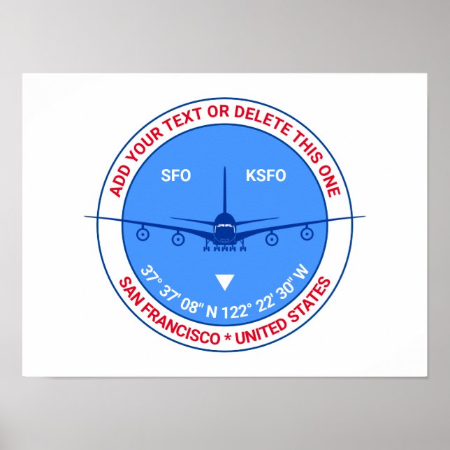 Póster San Francisco, EE.UU., Personalizable encantador (Frente)