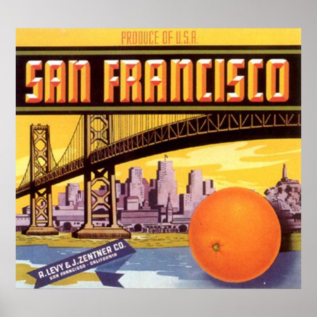 Póster san francisco fruit (Frente)