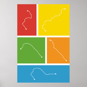 Póster San Francisco - Paletas de tránsito