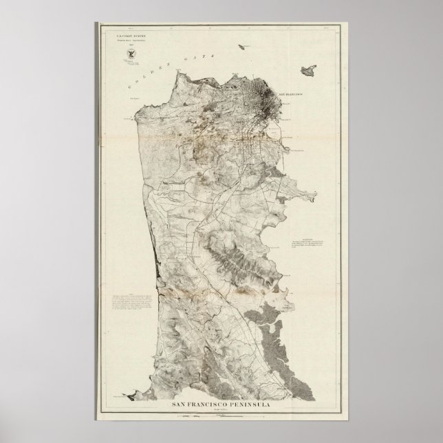 Póster San Francisco Peninsula (Frente)